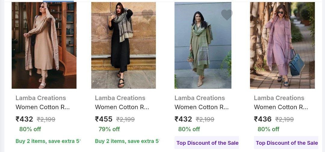 TechyBoostDeals's tweet image. Loot Back : Upto 80% Off on Women Kurta Sets

Buy link : fkrt.cc/hVgktCR

#Flipkart #WomenWear #KurtaSet
