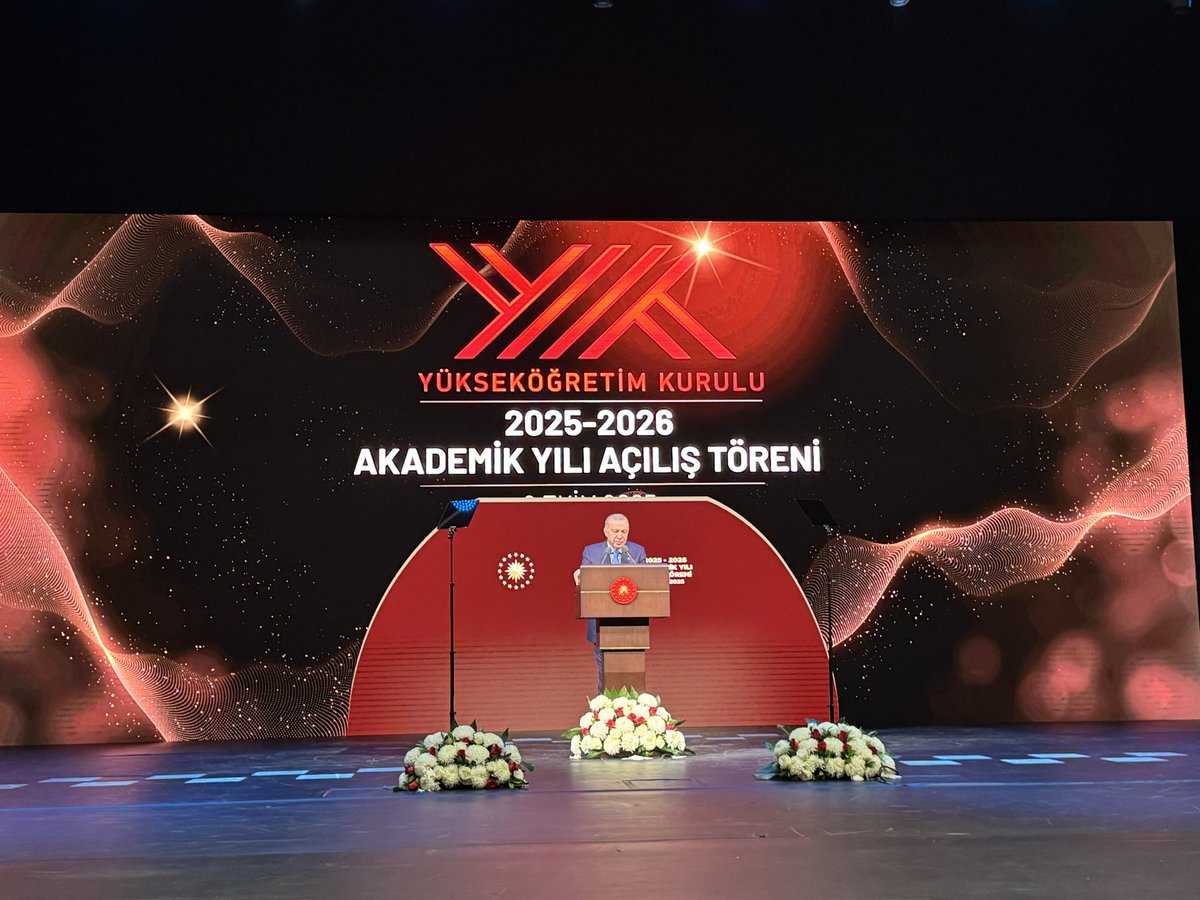 Cumhurbaşkanı Sayın Recep Tayyip Erdoğan’ın teşrifleriyle gerçekleştirilen Yükseköğretim Kurulu (YÖK) 2025–2026 Akademik Yılı Açılış Törenine katılma fırsatını elde ettim.