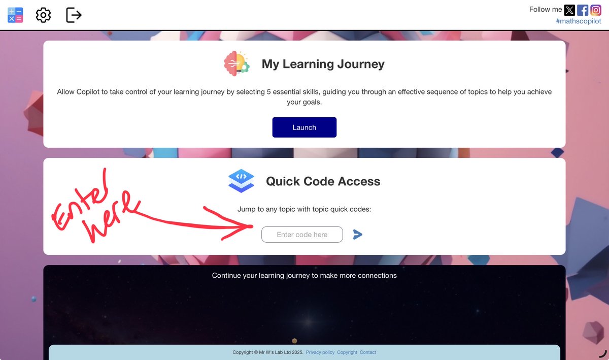 Matt Woodfine (@matttheapp) on Twitter photo With half term written tests coming up, the QLA tool now shows topic codes on FF reports 📊
👉 mathswhiteboard.com/QLA/home
Students can use <a href="/MathsCopilot/">Maths Copilot</a> to close knowledge gaps after tests — free to sign up and enter their codes.
#maths #mathsteacher #iteachmaths With half term written tests coming up, the QLA tool now shows topic codes on FF reports 📊
👉 mathswhiteboard.com/QLA/home
Students can use <a href="/MathsCopilot/">Maths Copilot</a> to close knowledge gaps after tests — free to sign up and enter their codes.
#maths #mathsteacher #iteachmaths