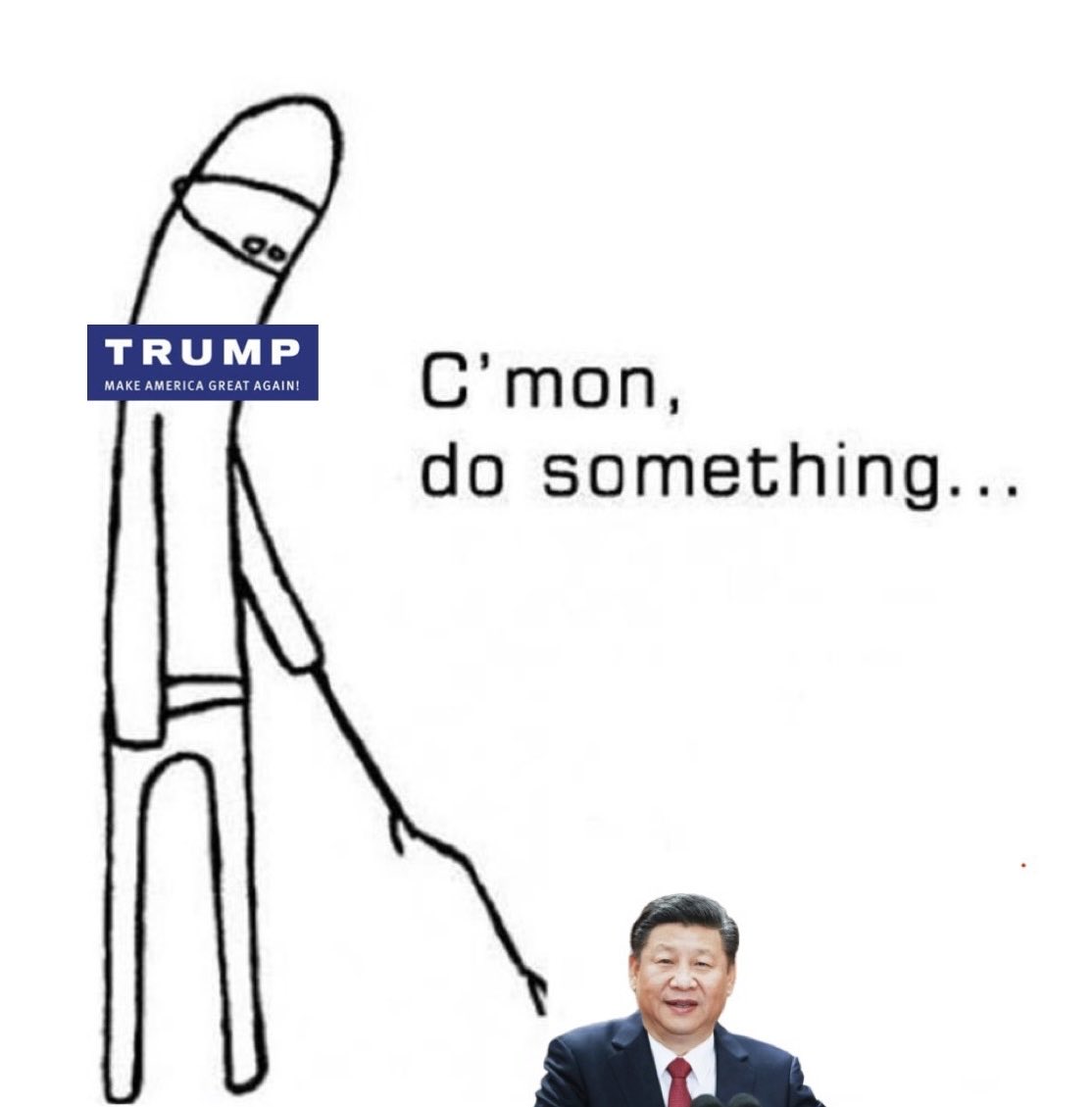 CapTweed's tweet image. I don’t understand why Trump does this.