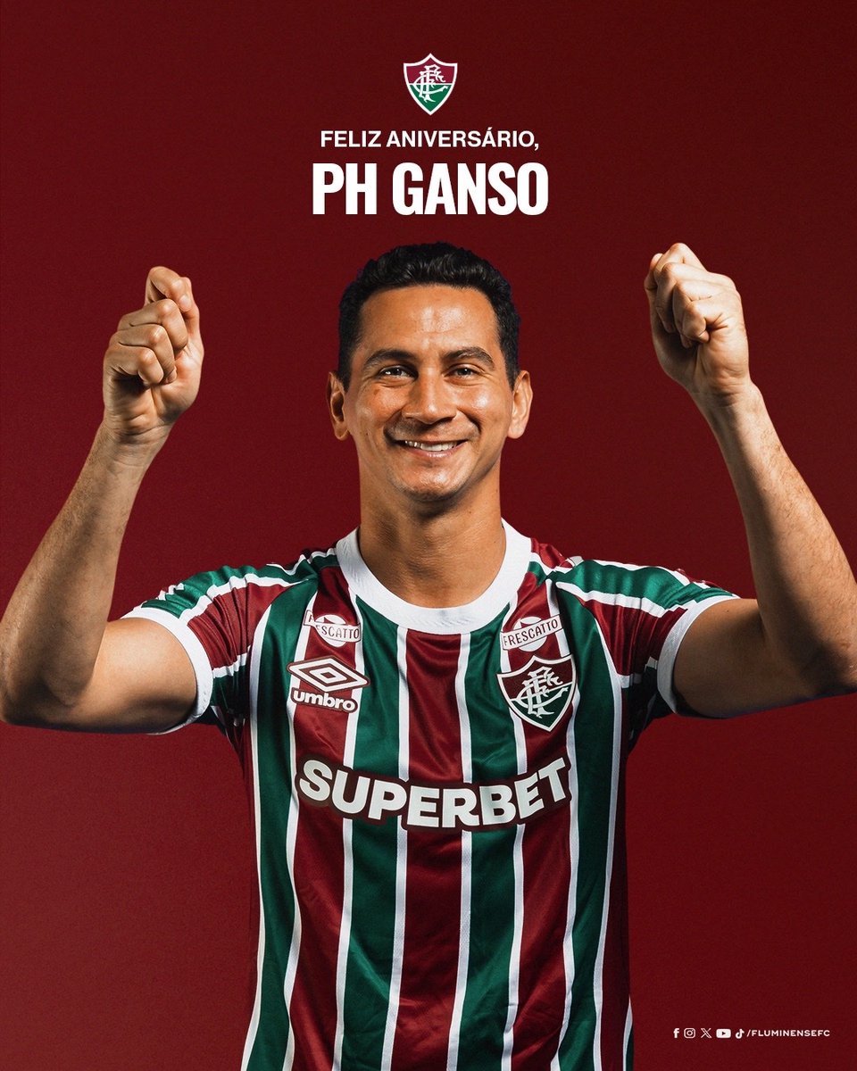 FluminenseFC's tweet image. A definição de camisa 🔟! Um gigante na nossa história e na história do esporte. Vive e já viveu muito por essas cores e ainda tem muito pra viver com essa Armadura.
O nosso ídolo - bicampeão carioca, campeão da américa e da Recopa -, faz aniversário neste domingo! Parabéns, PH…
