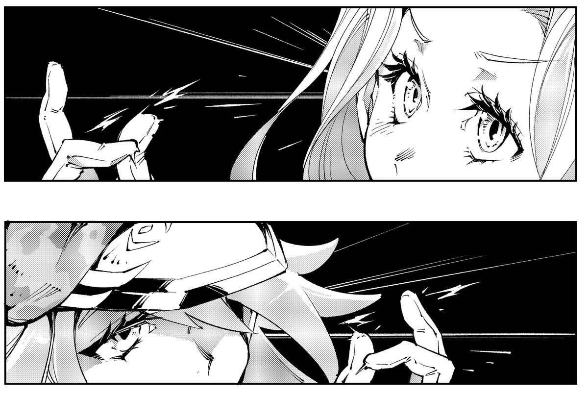 今回から睫毛の描き方を斜線←から塗り潰して抜き→にしたのだが、やはりこうカッチリ描いた方が気持ちいいわね。こうやって細かく改善を繰り返すのが漫画というものさ。 