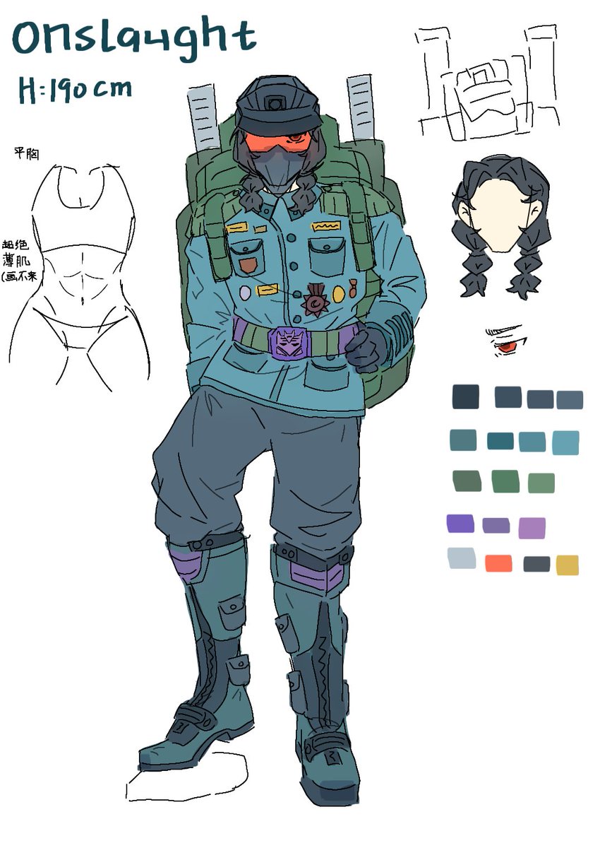 Rain74009643's tweet image. My onoff human design！ #onslaught #blastoff #humanformers #transformers