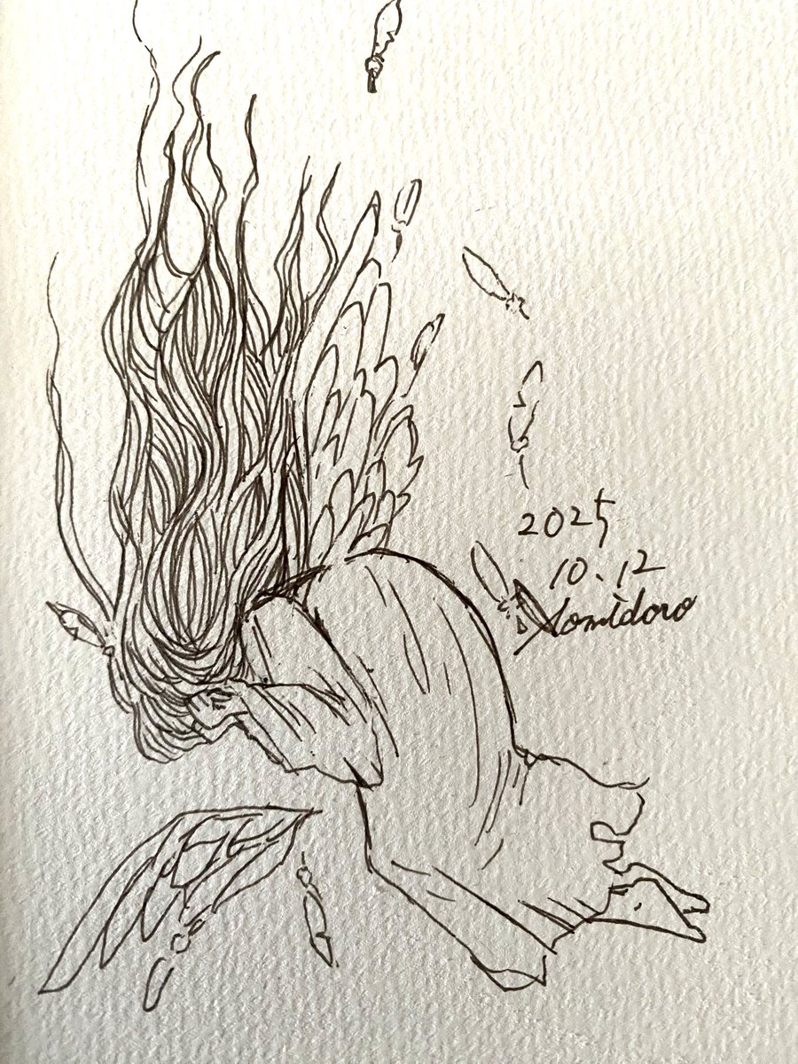 #inktober #kuretake_inktober2025
#インクトーバー2025
Day 12.