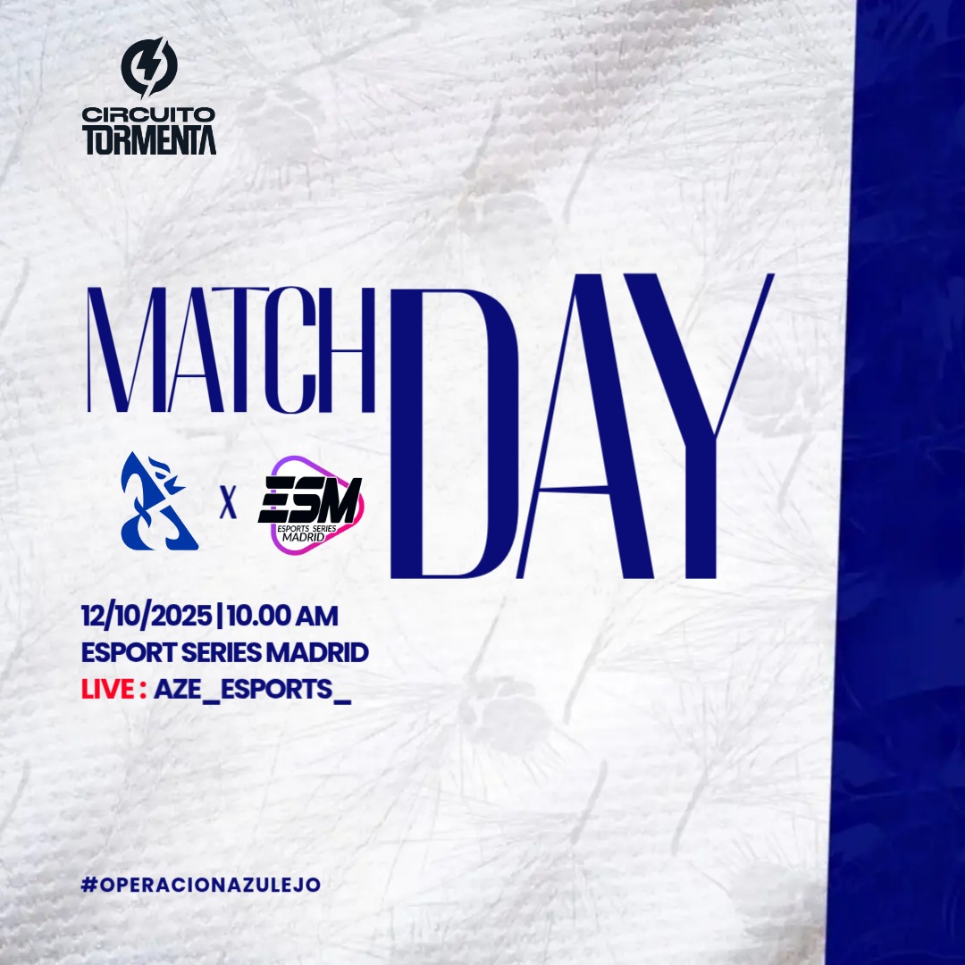 Se dice que a quién madruga dios le ayuda, en este caso si habéis madrugado vais a poder ver a AzE jugar en otoño de 2025 🤙 (Vuela alto CT 🕊️)

En media horita, en donde siempre con los de siempre, no os lo perdáis 🗣️