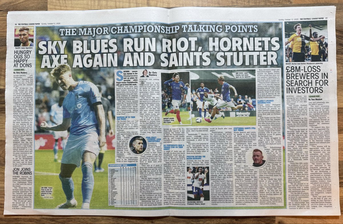 RobGyde's tweet image. Sundays are not Sundays without a certain League Paper during the International Break, so I thought I’d post it anyway, 

Surprise! 😊 #PUSB