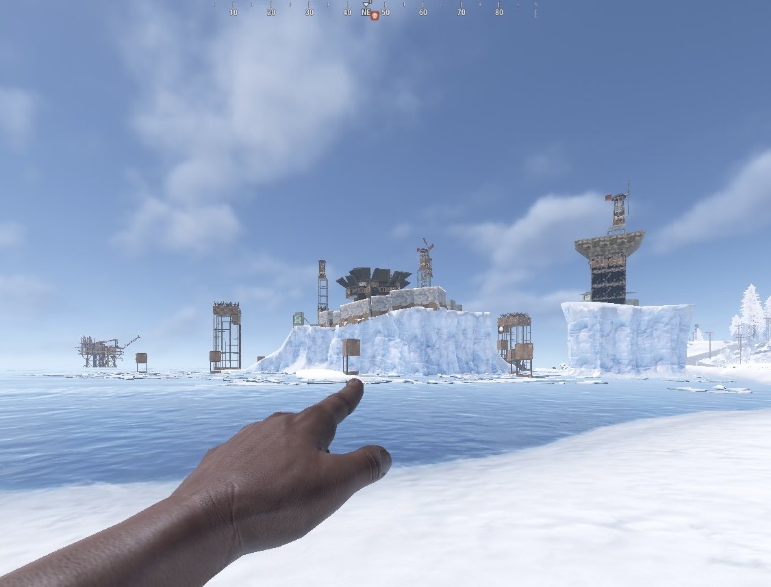taiyaki611's tweet image. 今期は氷山拠点！
一応公式サーバーです。
#RUST募集pc 
#rust