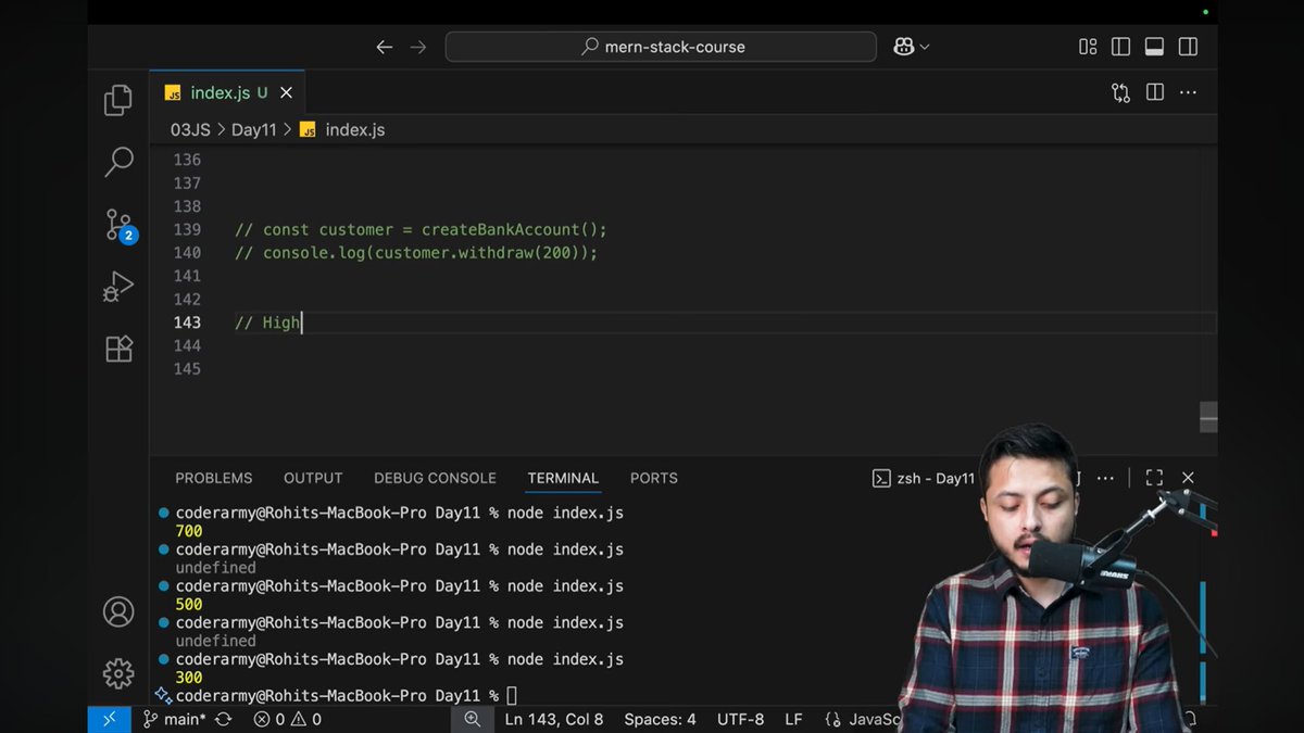 PixieCoder's tweet image. Day 2️⃣6️⃣ of Operation Defense ⚔️
Today I explored some advanced JavaScript concepts
→ Understood Closures and how they preserve scope
→ Learned about Scope
→ Explored Higher-Order Functions
@rohit_negi9
#100DaysOfCode #OperationDefense #WebDevelopment #LearningJourney