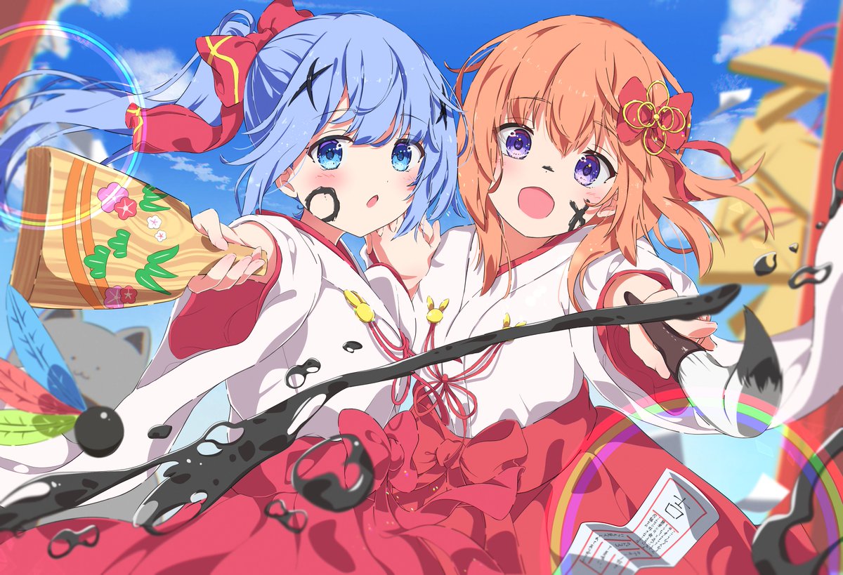 #三連休はフォロワーさんが増えるらしい 
正月ココチノ再掲🫧