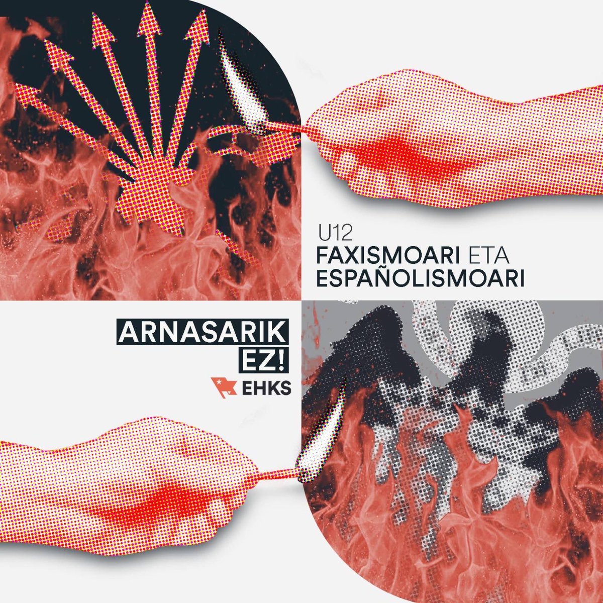 🔴 Falangistak Gasteizera datoz ‘hispanitatearen eguna’ ospatzera.

Faxismoari ezin zaio arnasarik hartzen utzi kaleetan. Klase batasuna haien aurka!