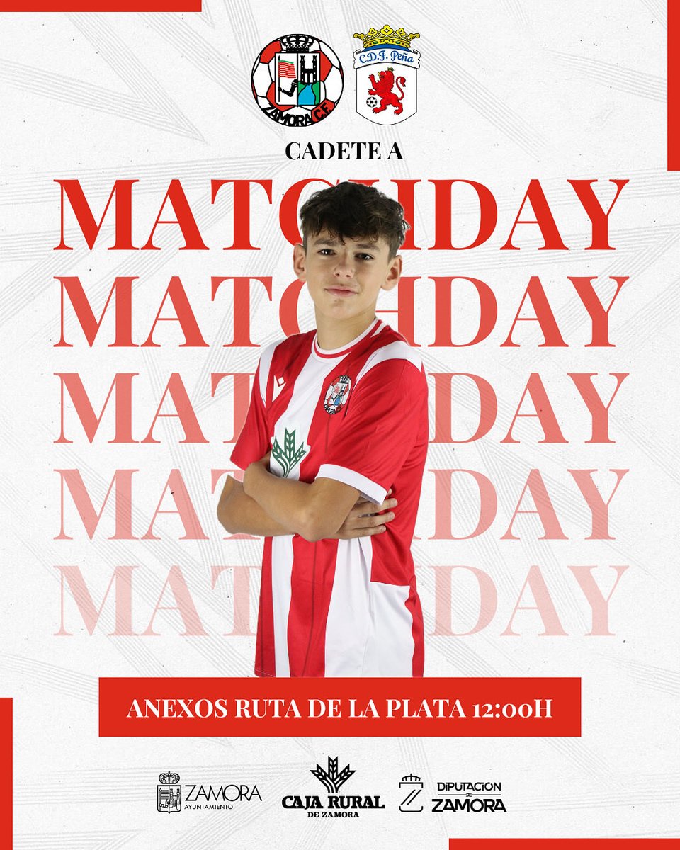 ⚽️ 𝗠𝗔𝗧𝗖𝗛𝗗𝗔𝗬 | Cadete A

📍 Anexos Ruta de la Plata
⏰ 12:00h
🆚 <a href="/cdfpenaleon/">CDF PEÑA LEÓN</a> 

#EscuelaZCF #ElCorazóndelClub ❤️