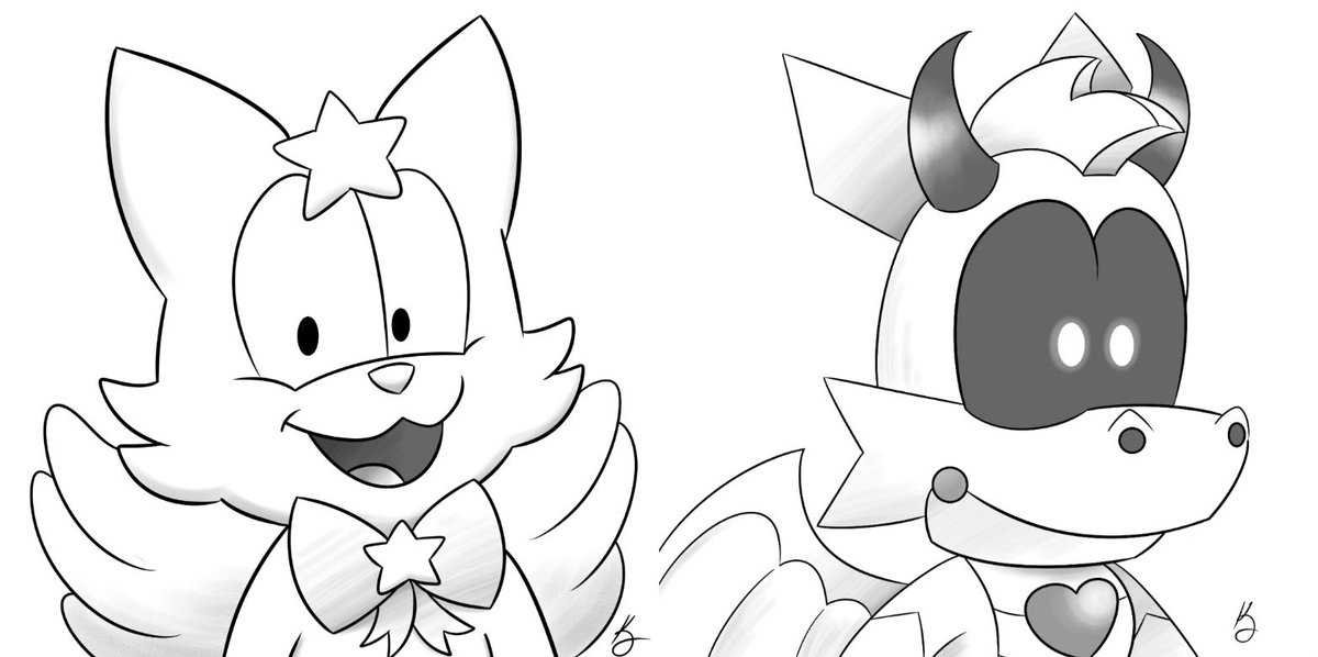 Jasper and A-Z 🦊🐲
Head Sketch commissions have reopened £12 each. Email zookiecartoons@gmail.com to order if interested.