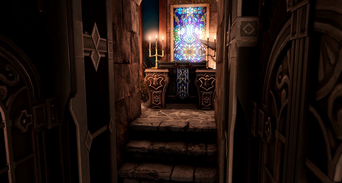 「M」

Gothic Manor

Altar/Pipe Organ/Candles

依頼人は狭い空間や隠し部屋が好きで、提供された参考図には中央にパイプオルガンがあったので、私はガラス窓の向こうに祭壇を作り、狭い通路を作りました。

#FFXIV #FF14 #ff14Housing #FF14ハウジング #HousingEden #ffxivhousing