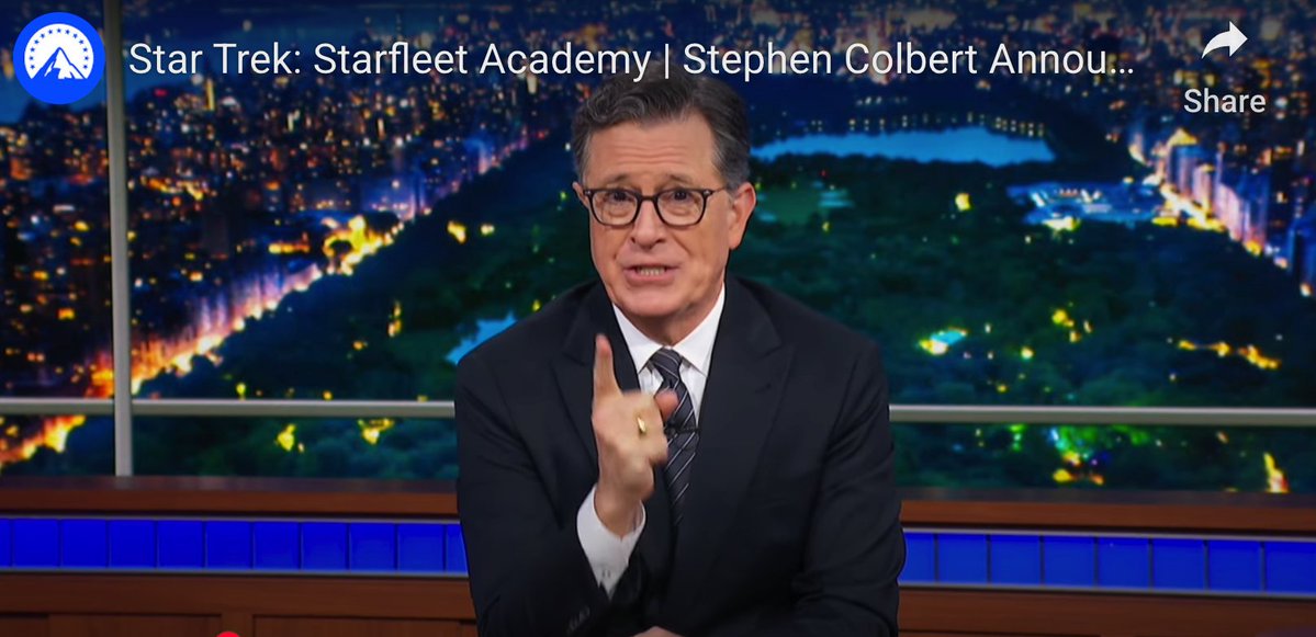 Stephen Colbert announced he'll be doing voiceover work for Starfleet Academy.

Does this make you want to watch the show more?