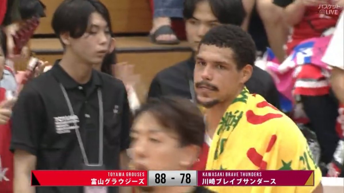 FRK6ctPoQCeIsmA's tweet image. 川崎は逆転負け😭
トレイ・ケル選手1人にやられた感じでしたね💦
なんとか止めたかった💦
富山さん強かったです👏
今節最後の対戦でしたがCSで当たりたいですね！
川崎の選手の皆様、現地ブースターの皆様もお疲れ様でした🙇‍♂️
来週は仙台戦🔥
#川崎ブレイブサンダース