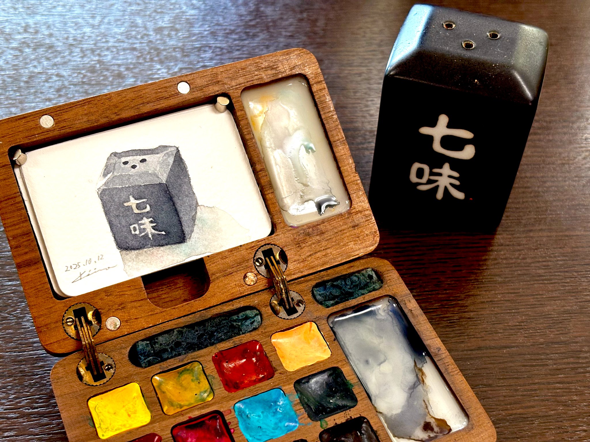 鉛筆画「My rainy day」　B5大サイズ 鉛筆画「My rainy day」 B5大サイズ 水平線 - 250 × 250mm - S41