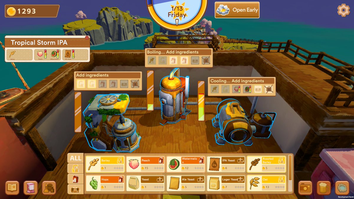Hey Brewers!

We’ve been busy at the resort, and this update brings a wave of new features, tech upgrades, and refreshing gameplay improvements.

We found it much smoother to play, so don't hesitate to give these beer baths a try!

#indiegame #indiedev #gamedev #ゲーム