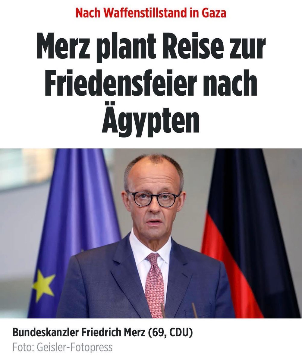#Deutschland hat ein Waffenembargo gegen #Israel verhängt.
#Starmer und #Macron haben die Anerkennung Palästinas in Aussicht gestellt.

Und jetzt wollen diese Verräter der jüdischen Sache mit #Netanjahu und #Trump das Ende des Kriegs feiern?

Ernsthaft?

Sie sollten eher zur