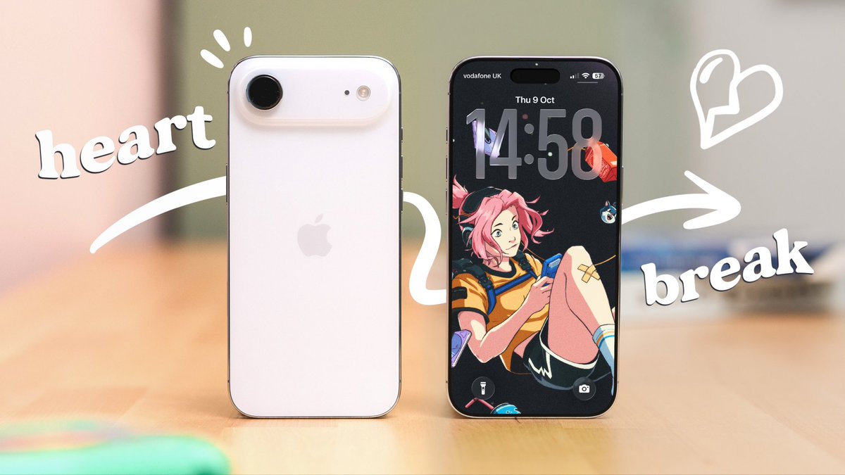 New video is live! 

how the iPhone Air broke my heart

youtu.be/4LfDNoLySlw

all filmed at home for the first time in ages, go watch! 

📼📼📼