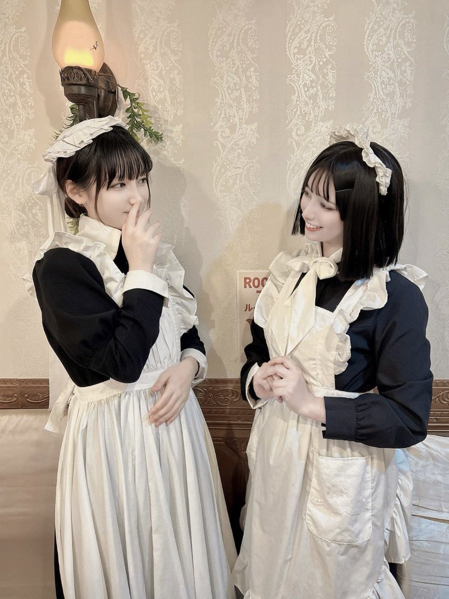 閉店後にメイドたちとゆるやかに言葉を交わす時間が、とても心あたたまるひとときでございます。