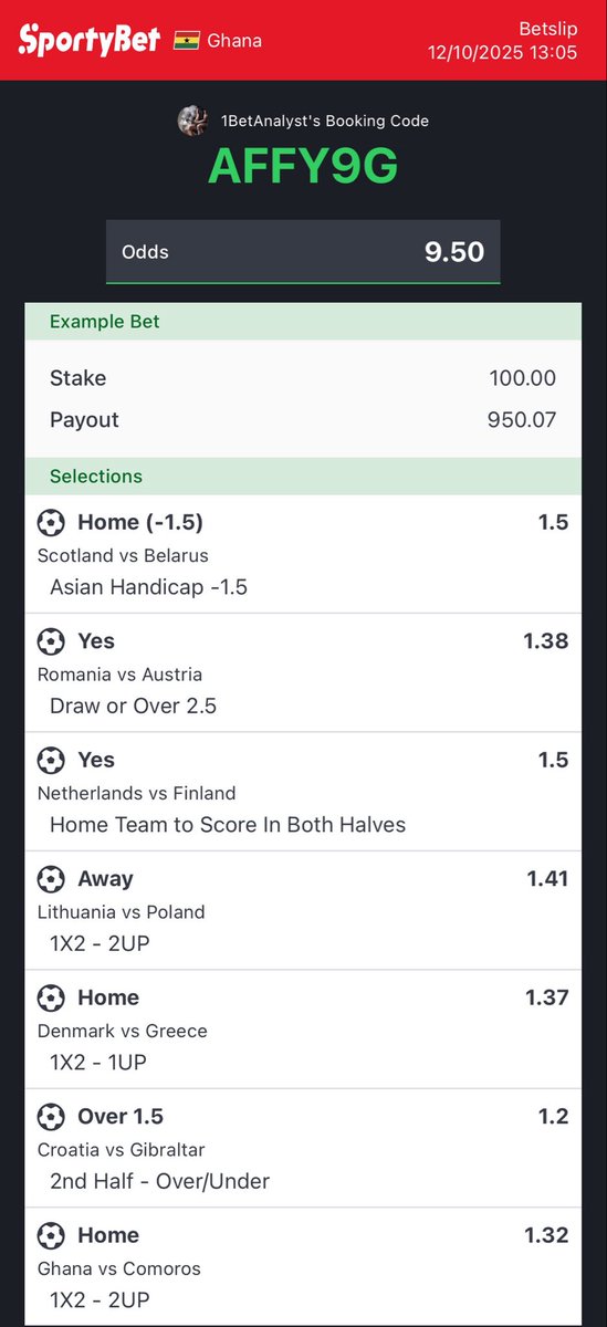 ClintonMorgan_'s tweet image. Daily 10 odds 🧌🍀

Let’s Goooo! 🤩🔥