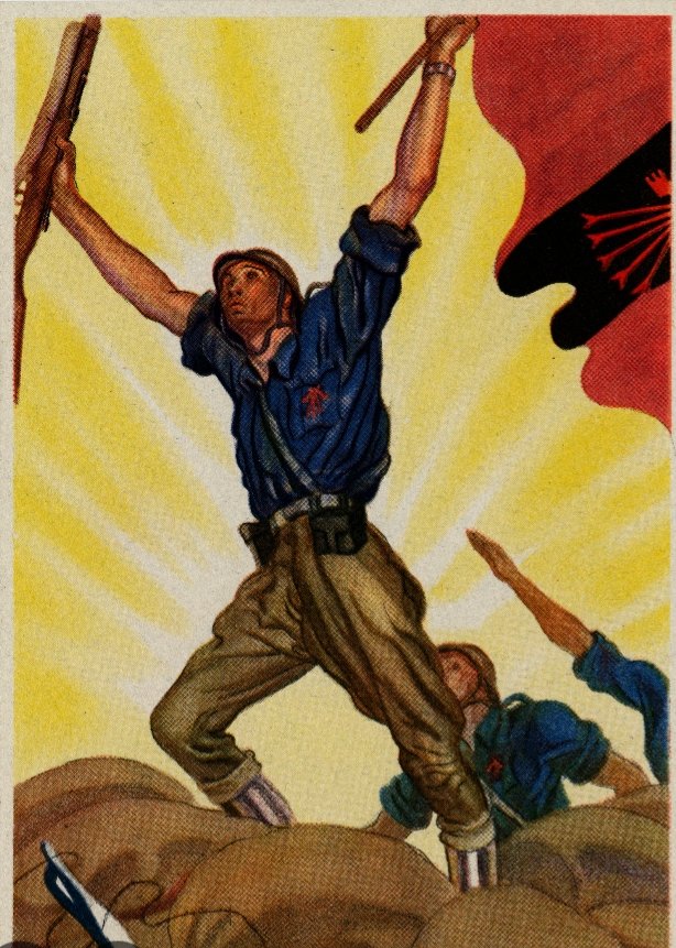 HerreroCarmelo's tweet photo. #España . #Hispanidad ,ha sido en Vitoria ,#Vascongadas.
Mientras unos desfilan.., otros se sacrifican y luchan ,como los jóvenes #Falangistas.Ejemplo verdadero d lo q es tener alma de soldado!!.Prefiero votar a uno de ellos,que a cualquier político de la derechita de turno.🖤🇪🇦 https://t.co/Xk5iM437eb