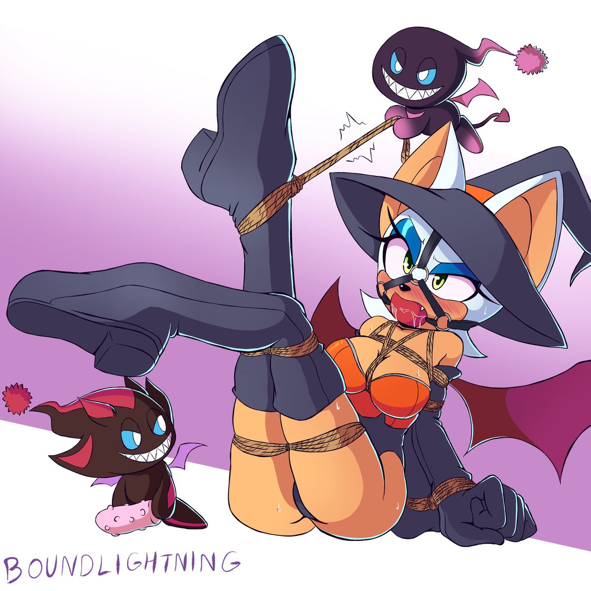 BatSpyThief's tweet photo. https://t.co/WPFSKS4sWT

It's Halloween soon so...
Is now a good time to be open about my freakier kinks and say I think all of these are super fucking hot?
Hopefully Rouge gets more tricks than treats this year~ https://t.co/8kZhcs05ua