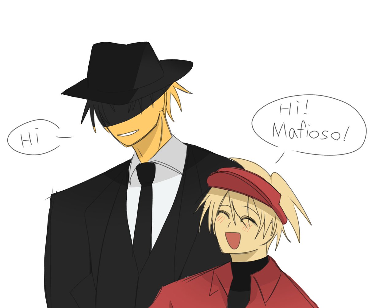 iscream_love_a's tweet image. mafiosoのセンター分けを書きたくてmafiosoとelliot描いた
#pizzadebt