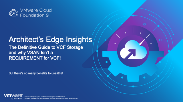 PCgeek2009's tweet image. The Definitive Guide to VCF Storage! #vExpert dy.si/st7ND