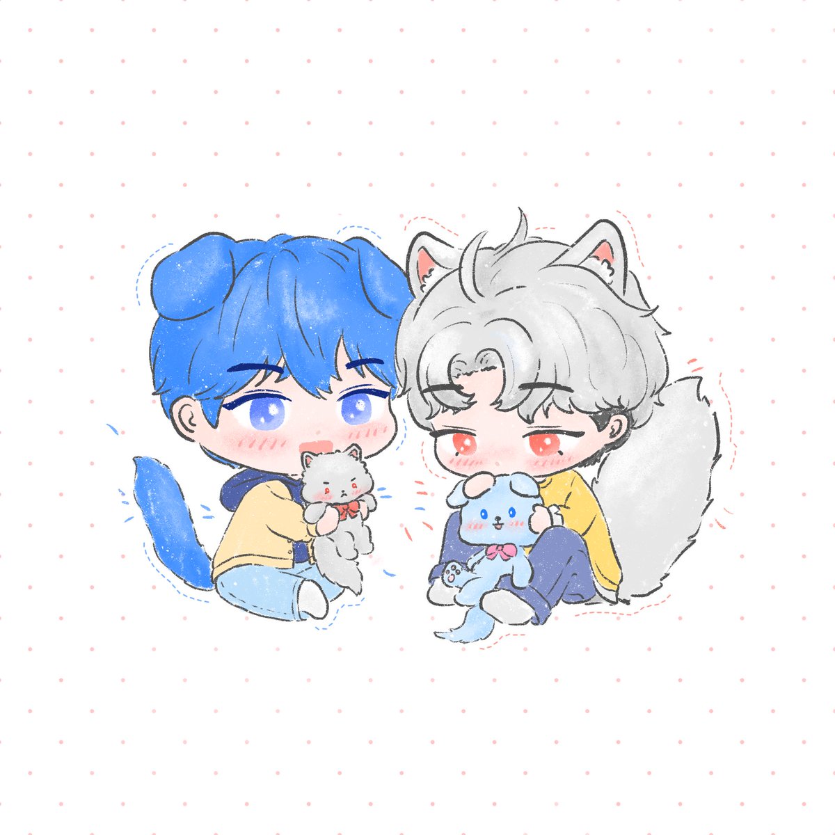 🐶댕댕즈💙❤️🐾
#Yejun #예준 #Eunho #은호