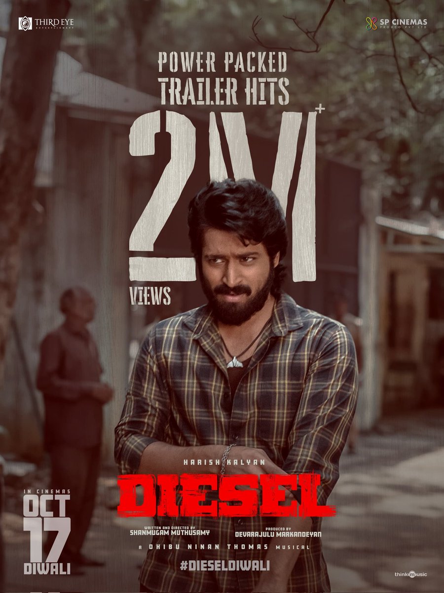itzSekar's tweet image. #Diesel 5 days to go ⛽ 

Power packed trailer hits 2M + Views 🔥