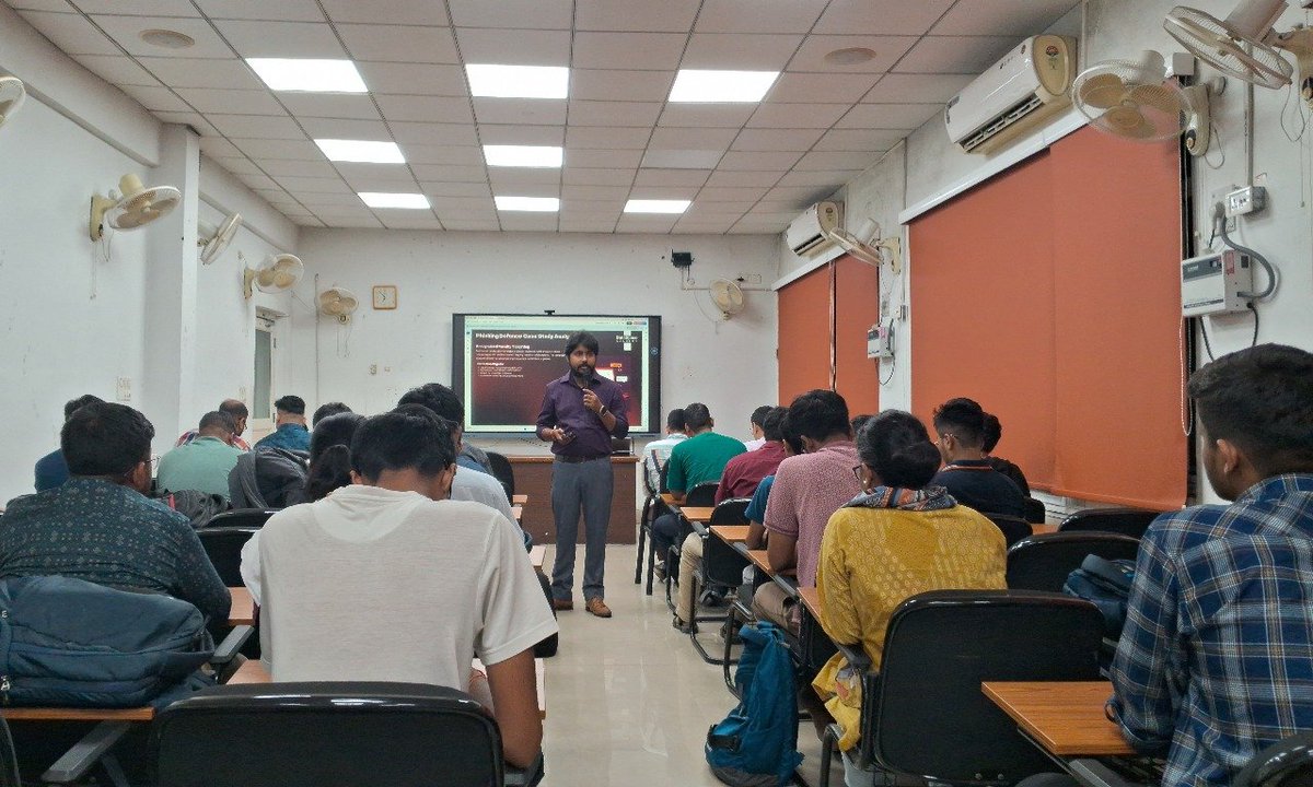 cse_iitism's tweet image. Hackology 2025: From Phishing to IoT Exploits — what a nice evening!
Huge thanks to Mr. Hrithik Lall, Cybersecurity Lead at Softcell Global Technologies, for an eye-opening TechTalk under the Centenary Celebration.
#Hackology2025 #CSESociety #CyberSecurity
#Ethical hacking