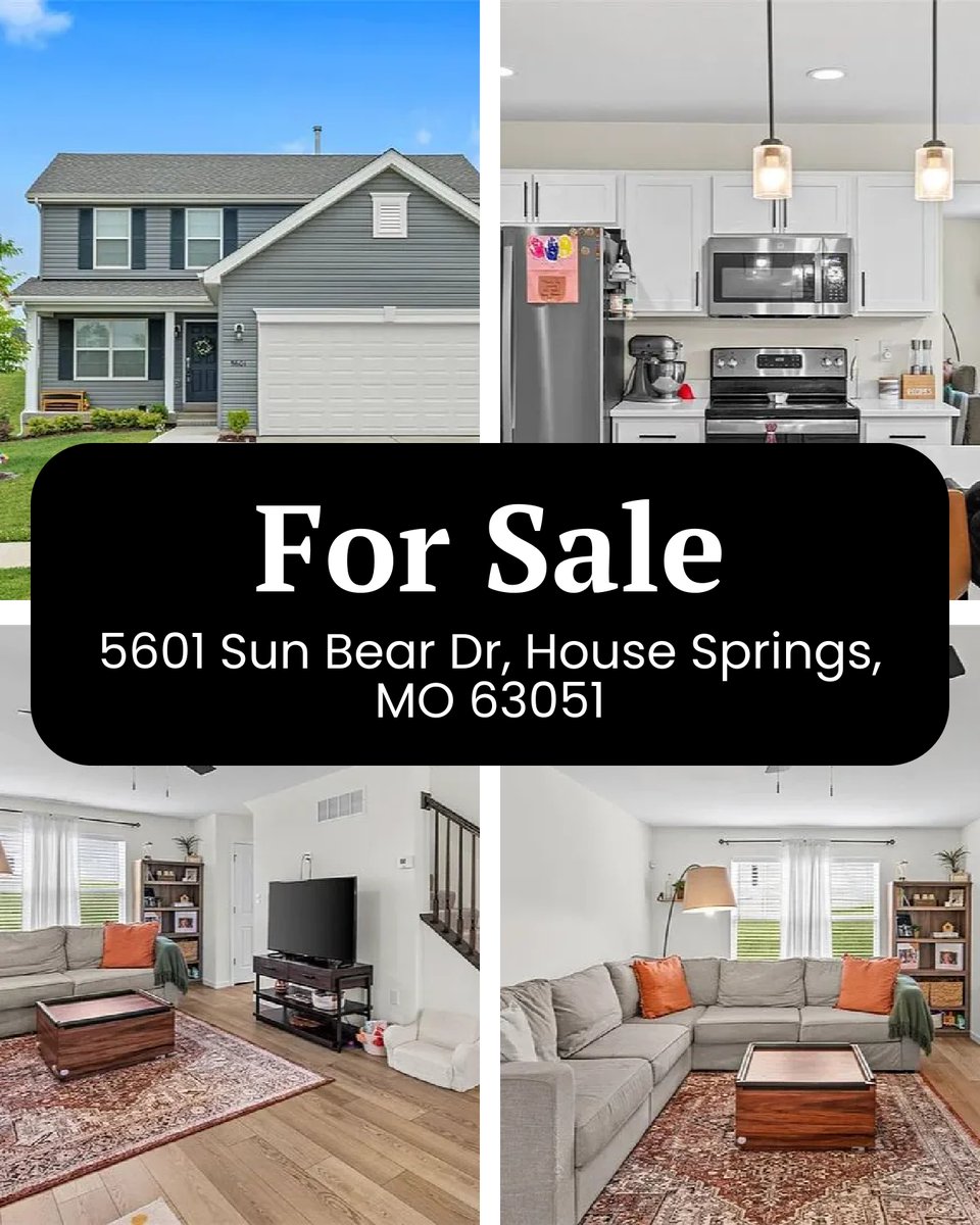 clintonhafley1's tweet image. 🏡 Discover Your Perfect Home in House Springs! 🌟

5601 Sun Bear Dr, House Springs, MO 63051  
3 Beds | 3 Baths  
Price: $342,500.00

#CharmingHome #JustListed #HouseSprings #RealEstat
