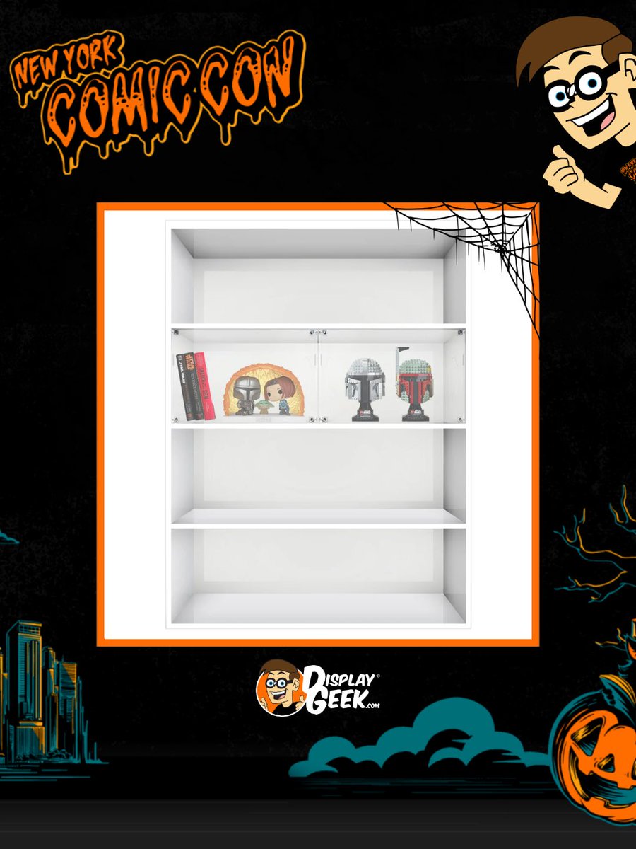 DisplayGeek's tweet image. #NYCC2025 Weekend Reveal! 🎃
IKEA Billy Shelf Acrylic Display Solutions to keep your collectibles safe on the shelf! 
Find this and more new product reveals at DisplayGeek.com 🤓 Have a great #NYCC weekend! 🦇
#NewYorkComicCon #DisplayGeek #FunkoPops #Ikea