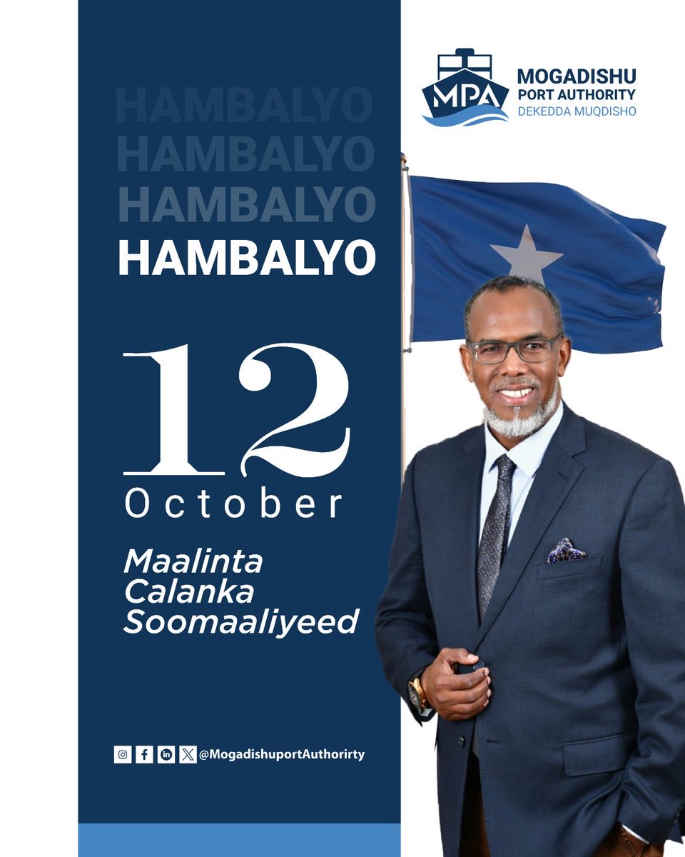 Maalinta Calanka. 🇸🇴 <a href="/AmbAmerico/">Amb Mohamed Ali Nur (Americo)</a>