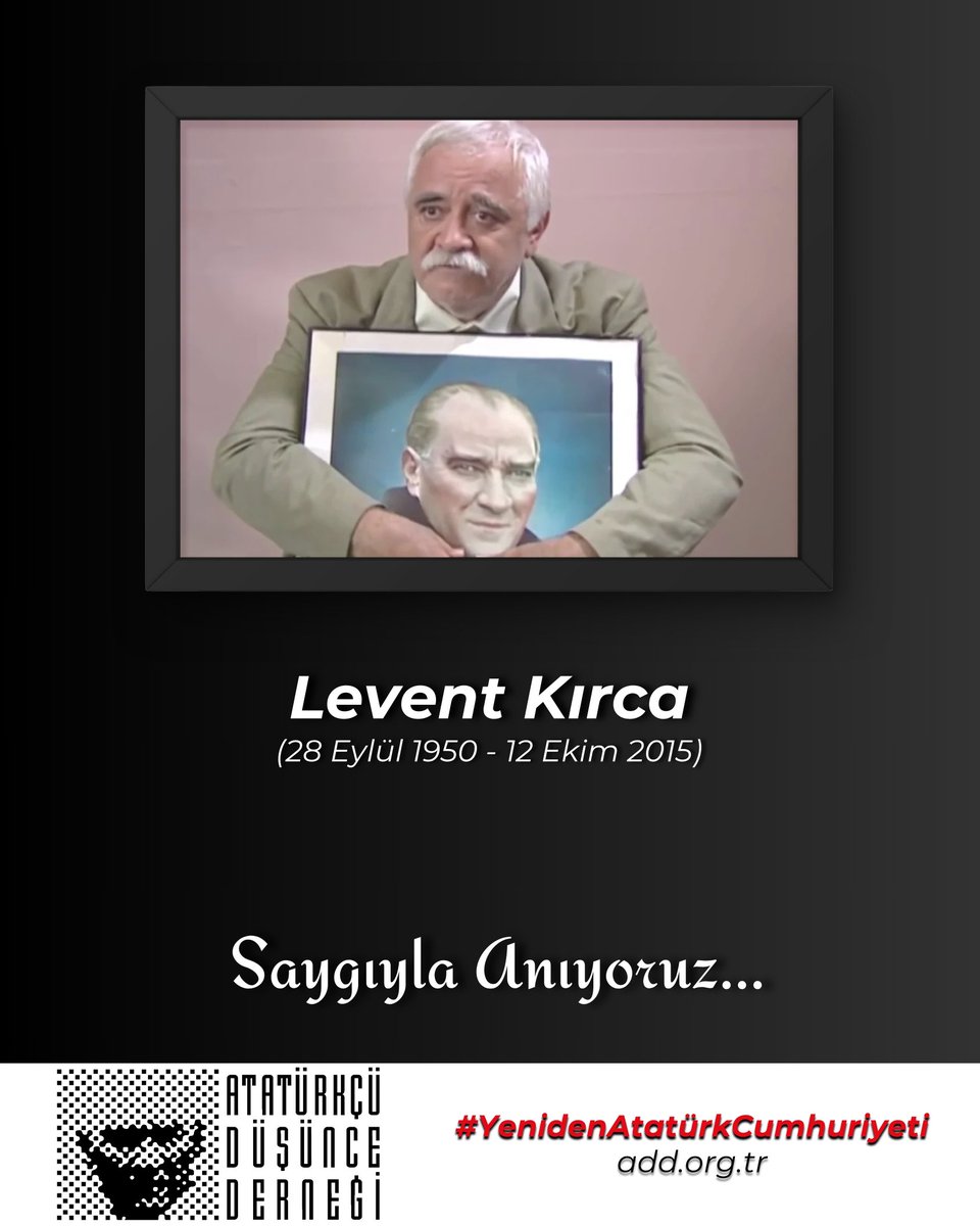 Levent Kırca'yı aramızdan ayrılışının 10. yıl dönümünde saygıyla anıyoruz. #LeventKırca #YenidenAtatürkCumhuriyeti