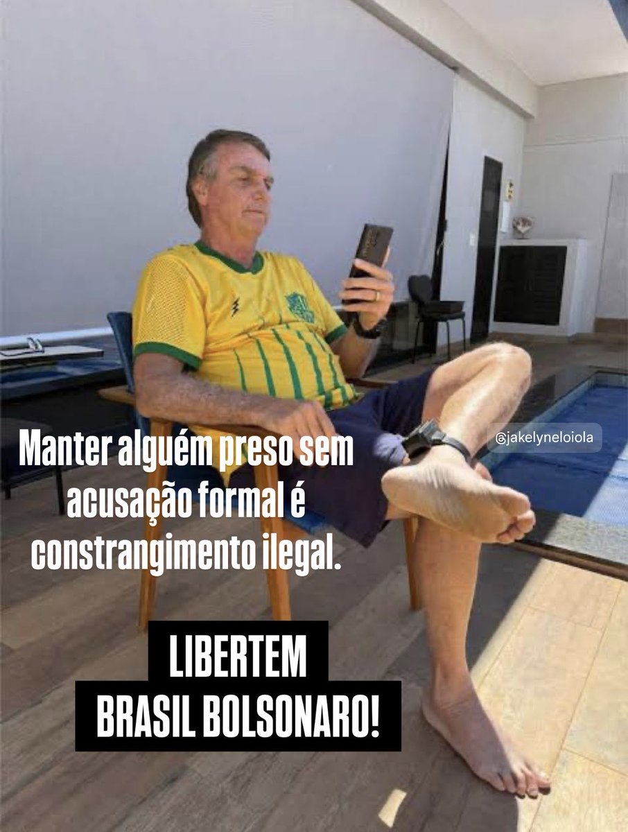 VickyR1chter's tweet photo. Brazil’s Supreme Silence: When Justice Takes a 17-Day Nap

Well, look who’s still “thinking.” Seventeen days and counting, and Alexandre de Moraes—the man who treats Brazil’s constitution like a personal notepad—hasn’t lifted a finger on Jair Bolsonaro’s release request. Maybe the paperwork got lost under his ego.

Let’s get this straight: @jairbolsonaro wasn’t even charged in the inquiry that justified his house arrest. Not. Even. Charged. Yet Moraes, the nation’s self-appointed guardian of democracy, is holding him like a political trophy. Because nothing screams “judicial independence” quite like a judge who doubles as prosecutor, censor, and executioner.

The silence from Moraes isn’t mere delay—it’s performance art. A show of power wrapped in procedural pretense. Every passing day is a reminder that Brazil’s justice system is less about law and more about loyalty. When the political winds blow left, due process mysteriously falls off the bench.

So yes—Free Bolsonaro. Not because you need to worship him, but because if one man’s liberty can be paused for convenience, everyone else’s can too. And when judges start acting like kings, the nation becomes their courtroom—and the people, their prisoners.