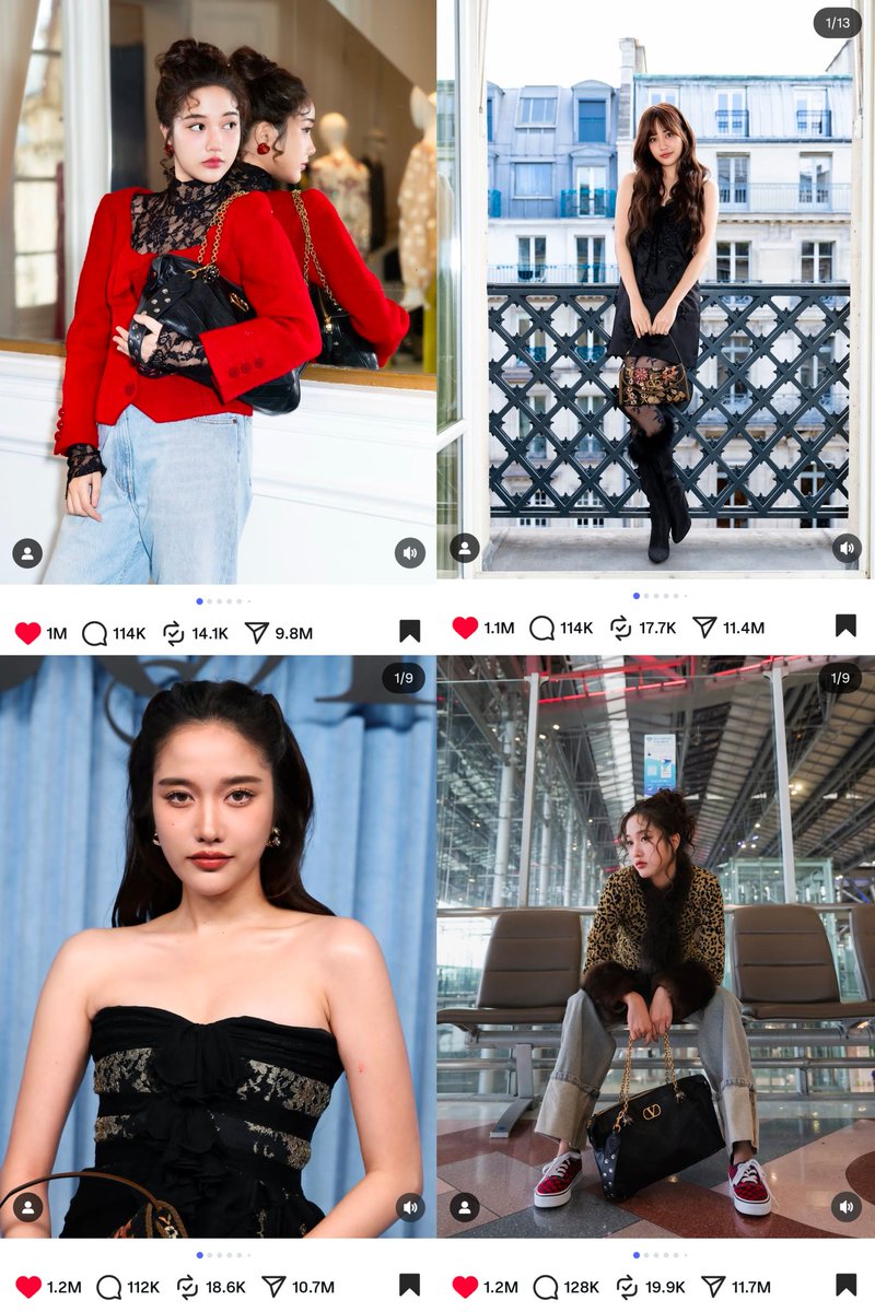 Sampiyo_freen's tweet image. 4 Valentino posts with 1M likes ✅✨🫶🏻 

@srchafreen 
@MaisonValentino
@ValentinoTH

#MaisonValentinoSS26xFreen
#ValentinoFireflies 
#ValentinoGaravani 
#ParisFashionWeek #PFW 
#srchafreen #FreenSarocha