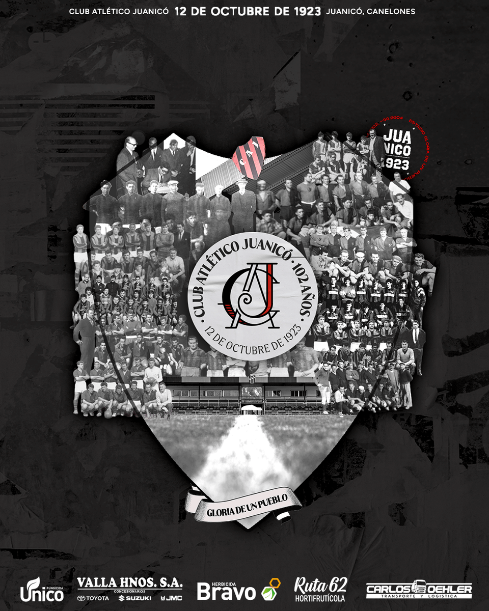Club Atlético Juanicó - 𝟏𝟎𝟐 𝐚𝐧̃𝐨𝐬 𝐝𝐞 𝐆𝐥𝐨𝐫𝐢𝐚𝐬. 

 Y lo mejor aún está por venir.