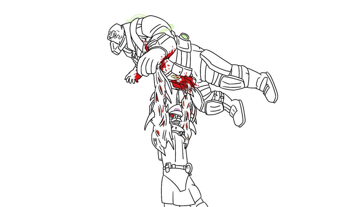 CoolGladiator15's tweet image. CW: Bloodiest 

(Sketch) Human Squash brutality killed by Blacklight-infected Dieselbeard 

#pvz #pvzfanart #pvzoc