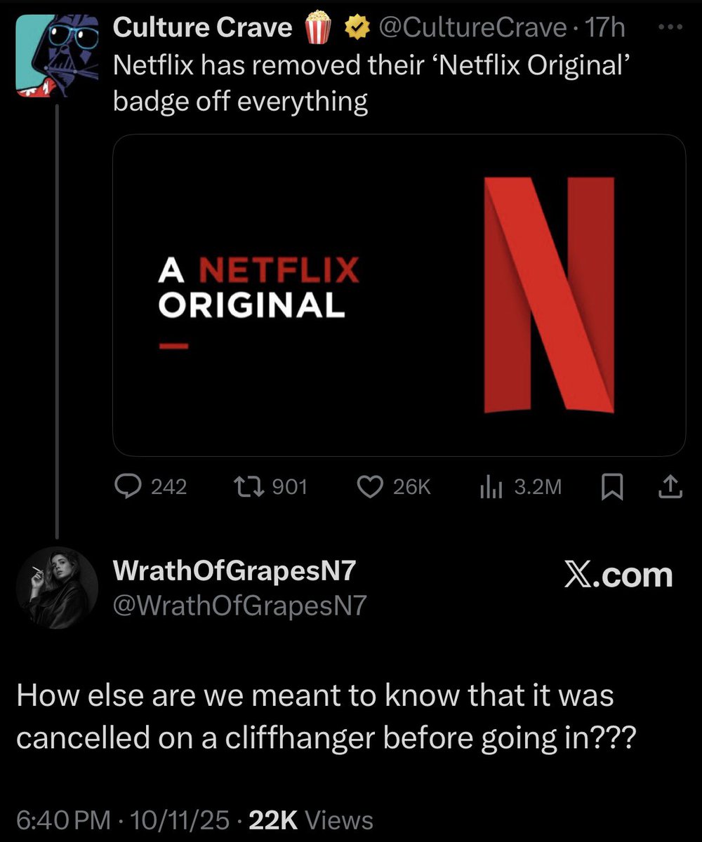 OCSNewsletter's tweet image. Well, #Halobearer @WrathOfGrapesN7 nailed this comment regarding @netflix Original badge being removed. #WarriorNun #SaveWarriorNun