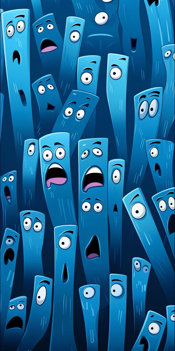 Leonard18_X's tweet image. &quot;Screaming fun in a blue world! 😱💙 #CrazyFaces #FunArt #BlueVibes&quot; load 4k