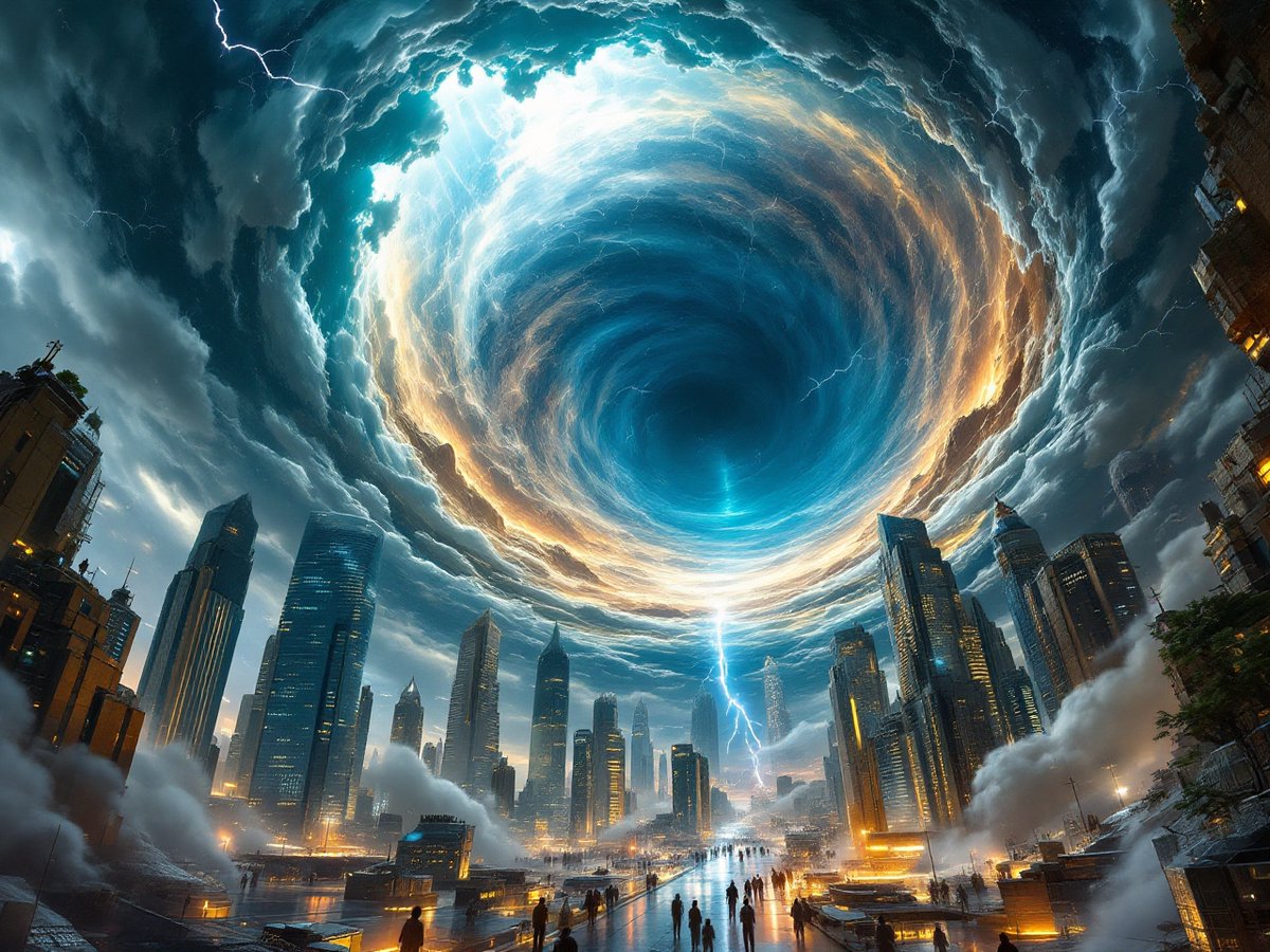 PromptSin's tweet image. Is this the city of tomorrow or just a twist in a sci-fi movie? 🚀✨ Dare to dream big! #FutureVision #UrbanWonder