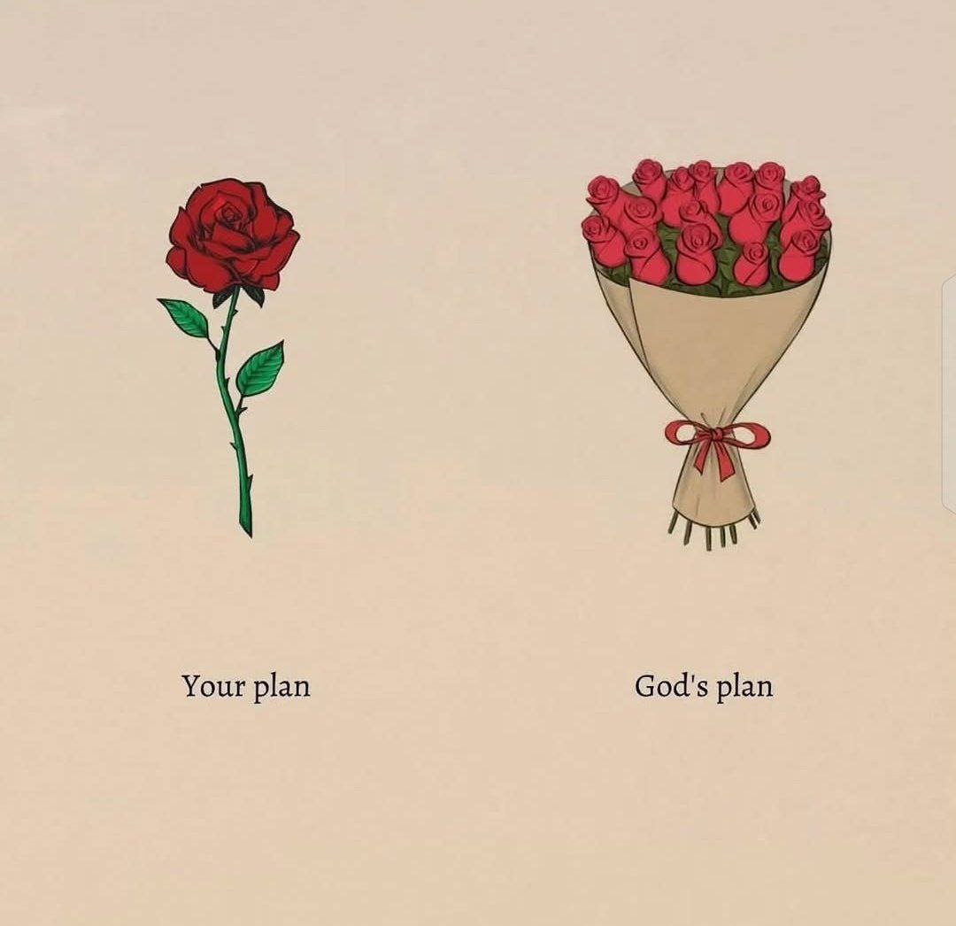 God's plan. Alwayyyyyyys.