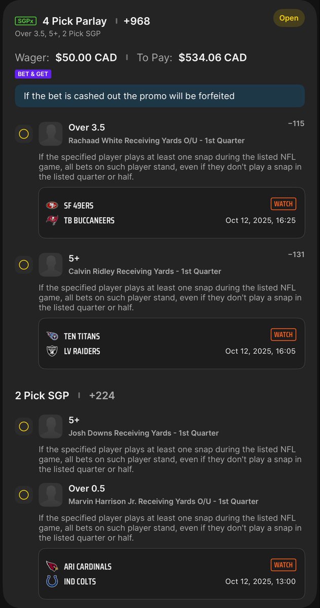 BetLogicAI's tweet image. 1st Qtr Parlay
$50 -&amp;gt; $500
All these guys did this last week!