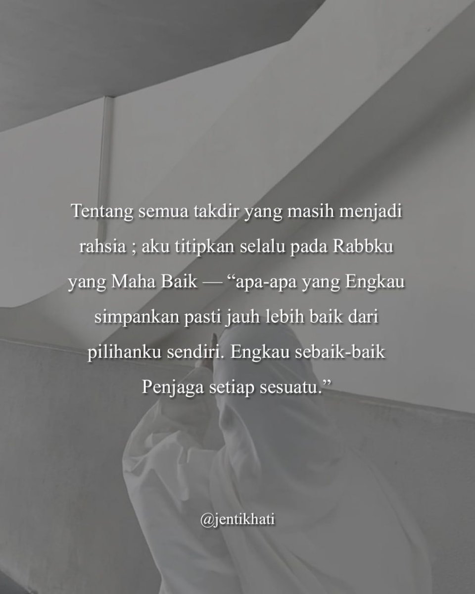 Yakinlah sebaik mana pun perancangan kita, aturan Allah lebih baik. Jangan pernah putus harapan, banyakkan doa dan usaha. ✨🤲🏻