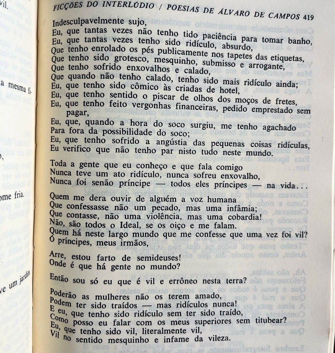Hoje e amanhã o sebo não abre. Fernando Pessoa.
