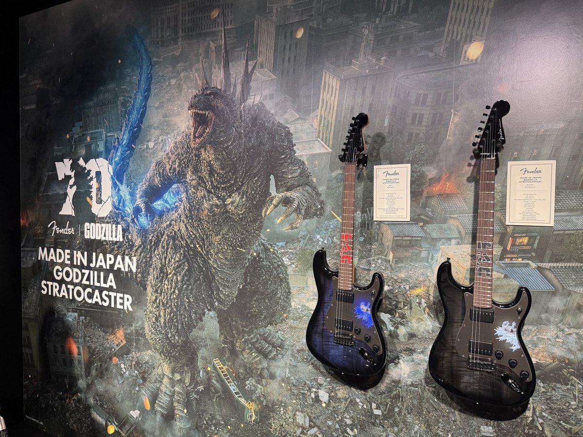 rtwolfgang's tweet image. 見て聴いて感じられるイベントでめちゃくちゃ楽しかったです✨
HISASHIさんのトークセッションはわからないこともたくさんあったけど、どんなギターが出来上がるのか楽しみ😊
話題に上がったゴジラギターのギミックが凄かった🤩

#Fender
#FenderExperience2025
#フェンダースペースオーサインギター