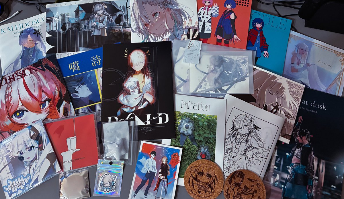 Lnoa214's tweet image. 今回の戦利品！いろんなジャンルの作品があって最高〜！！感想を出力するのものすごく苦手だけどなんとか言語化したいところ！#Observer_Effect3