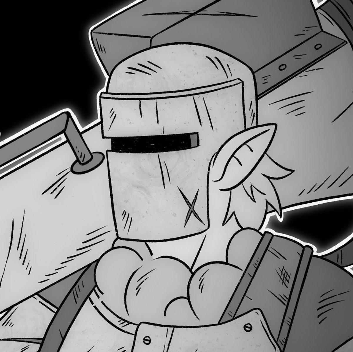 Lyle the Strike Knight. Blowing up some enemies!

#shininginktober #shiningforce #shiningforce2 #sega #art #fanart #digitalart #procreate #inktober #inktober2025 #videogames #rpg #90sgames #fantasyart #ArtistOnX